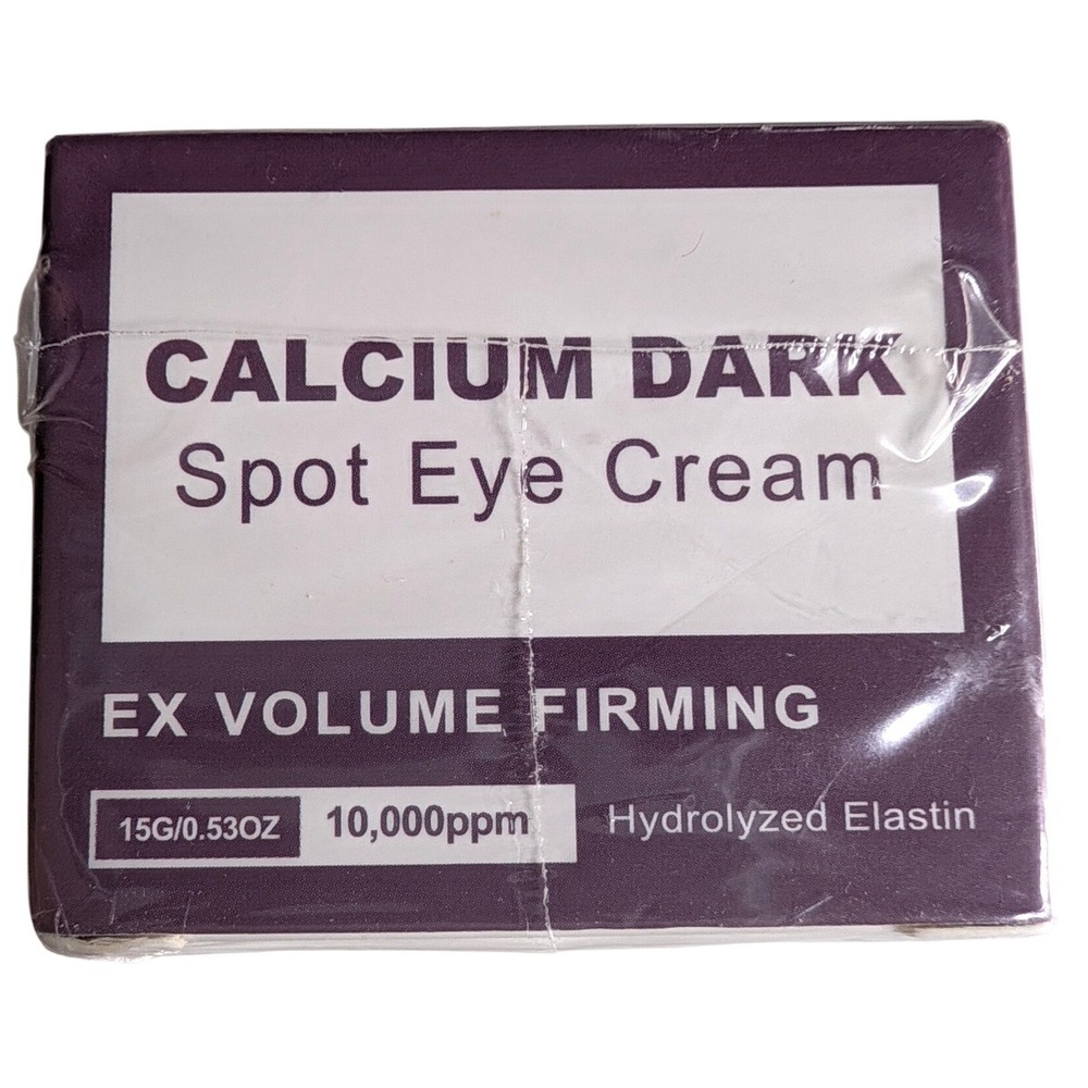 Calcium Dark Spot Eye Cream EX Volume Firming Hydrolyzed Elastin 0.53oz NIB